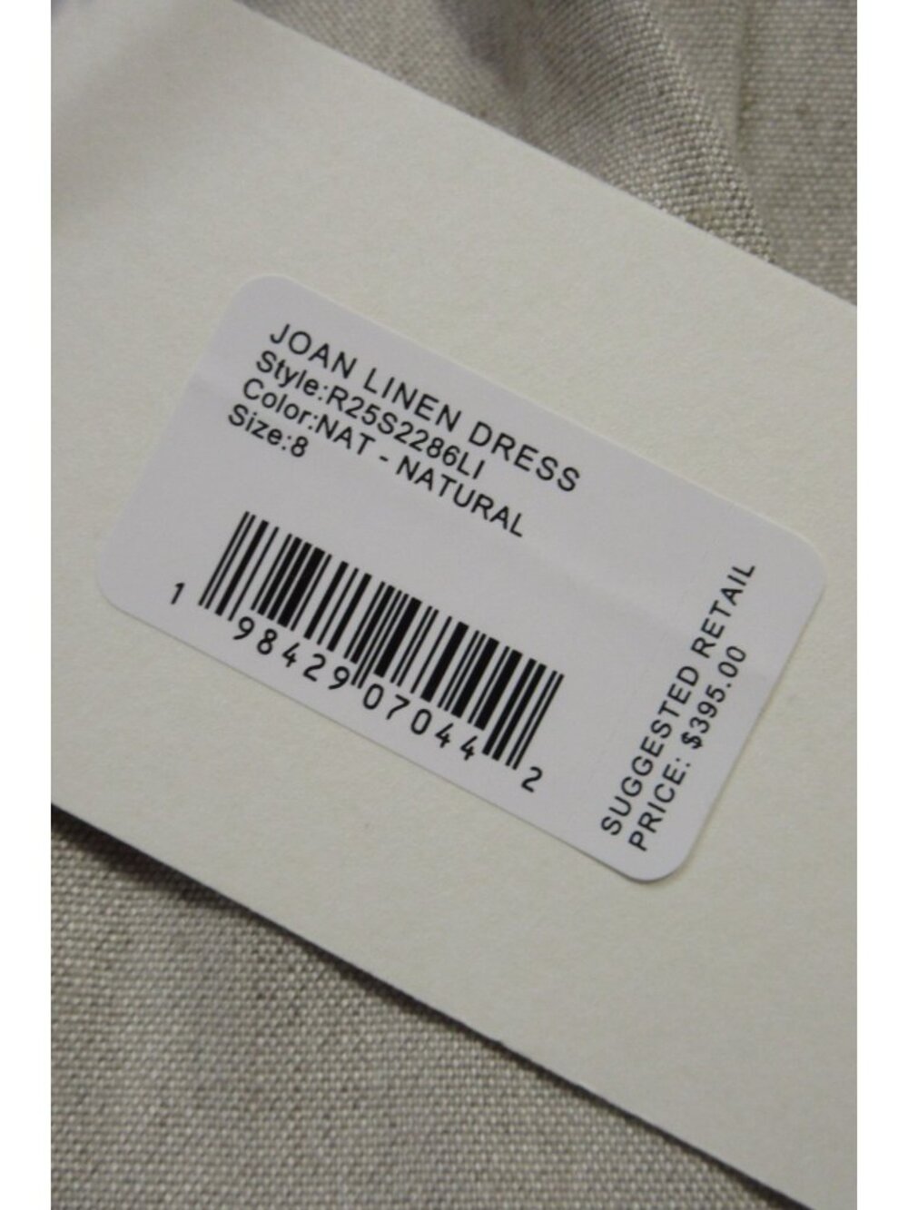 NWT Staud Joan in Natural Beige Stretch Linen Maxi Shirt Dress 8 $395 - Picture 7 of 8
